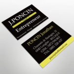 Carte de visite Poncin