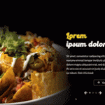 Réalisation d'un site avec son menu animé